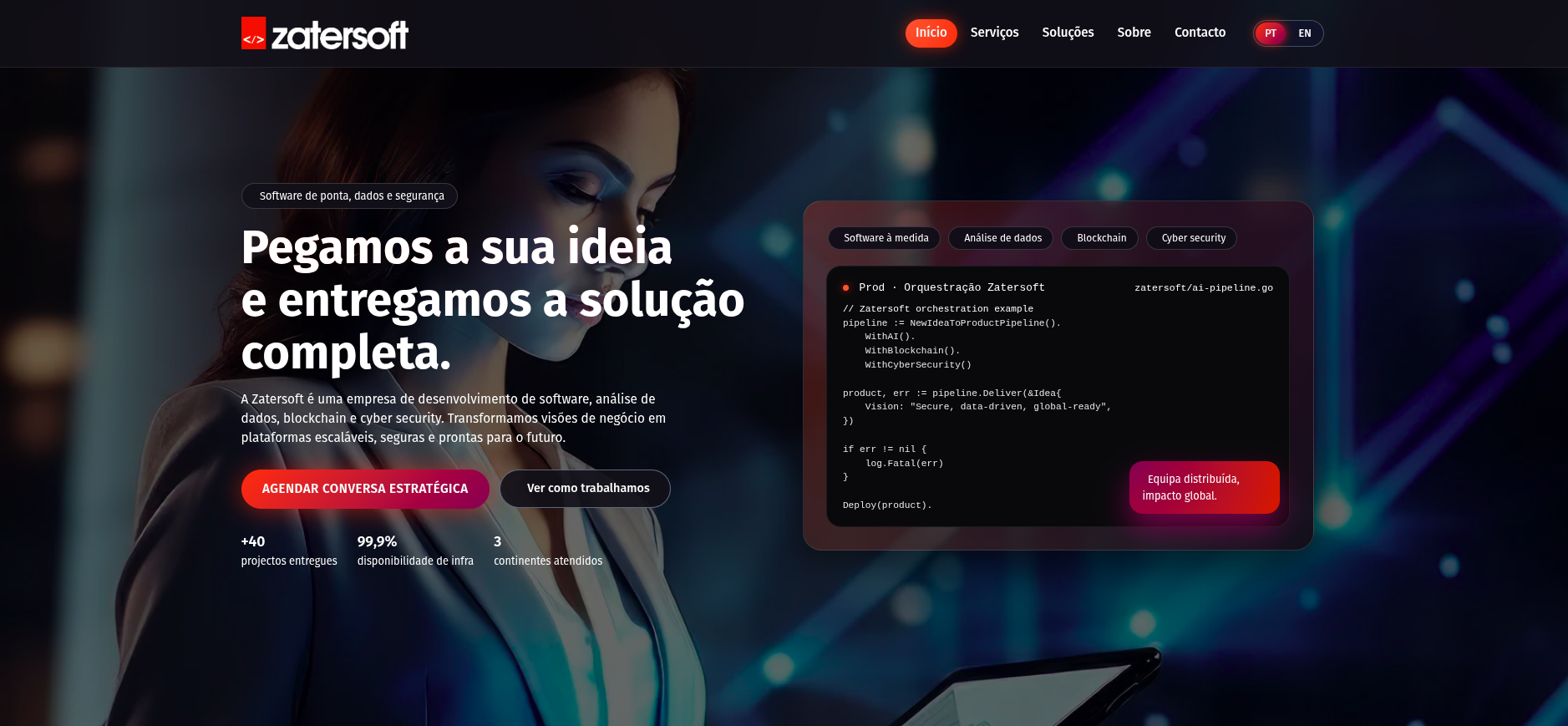 Projeto neeo: landing page de alta conversão para captação de leads